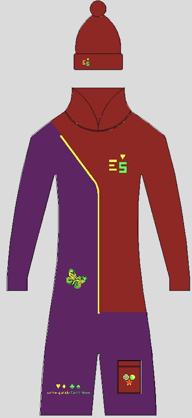 Tuta nero leone fronte